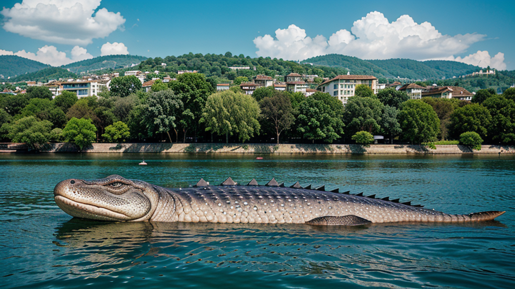 Krokodile in der Limmat